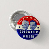 Goldwater-Miller jugate - Knopf Button (Vorne & Hinten)