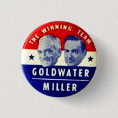Goldwater-Miller jugate - Knopf Button (Vorderseite)