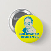 Goldwater Reagan 08 Knopf Button (Vorne & Hinten)