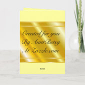 GoldWedding Anniversay Karte (Rückseite)