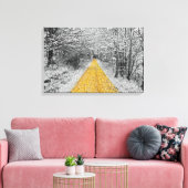 Goldweg Winterlandschaft gepackte Leinwand (Insitu (Wohnzimmer))