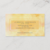 Goldweiche Licht-Glitzer Bokeh Geschäfts-Karte Visitenkarte (Rückseite)
