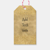 Goldweihnachtliches Party Geschenkanhänger (Vorderseite)