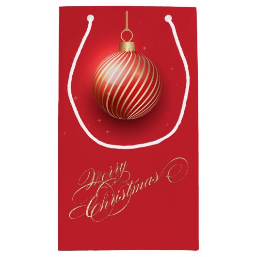 Goldweihnachtsball, Roter Feiertag Kleine Geschenktüte (Rückseite)