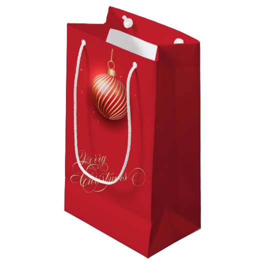 Goldweihnachtsball, Roter Feiertag Kleine Geschenktüte (Vorderseite Schrägansicht)
