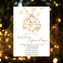 Goldweihnachtsball Sparkor Holiday Open House Einladung