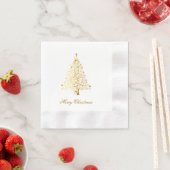 Goldweihnachtsbaum Cocktail Napkins Serviette (Beispiel)