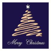 Goldweihnachtsbaum Fotodruck (Vorne)