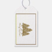 Goldweihnachtsbaum-Geschenk-Umbauten Geschenkanhänger (Vorderseite)
