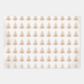 Goldweihnachtsbaum Geschenkpapier Set (Vorderseite 2)