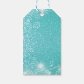 Goldweihnachtsbaum, Glitzer - Personalisiert Geschenkanhänger (Rückseite)