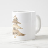 Goldweihnachtsbaum Jumbo-Tasse (Vorderseite Rechts)