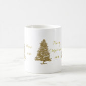 Goldweihnachtsbaum-Kaffee-Tasse Kaffeetasse (Mittel)