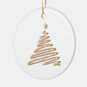 Goldweihnachtsbaum Keramik Ornament (Links)