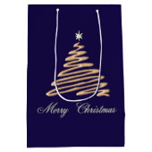 Goldweihnachtsbaum Mittlere Geschenktüte (Rückseite)