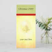 Goldweihnachtsbaum-Werbekarte (Stehend Vorderseite)