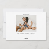 Goldweihnachtsbaum Zwei Foto Feiertagskarte (Rückseite)