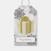 Goldweihnachtsgeschenk für Feiertage Tag Geschenkanhänger (Vorderseite)