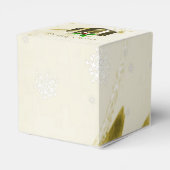 Goldweihnachtsgeschenk-Vorgeschenk-Box Geschenkschachtel (Rückseite)