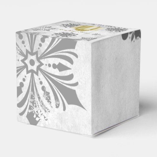 Goldweihnachtsgeschenk-Vorgeschenk-Box Geschenkschachtel (Rückseite)