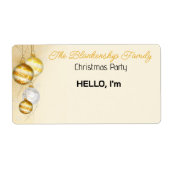 Goldweihnachtsmarke für Weihnachtsschmuck (Vorne)