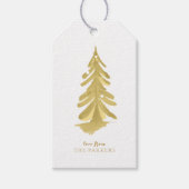 Goldweihnachtsmuster#10 ID1009 Geschenkanhänger (Vorderseite)