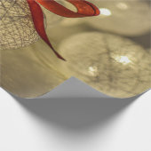 Goldweihnachtssäcke, String-Lichter, Red Bow Holid Geschenkpapier (Ecke)