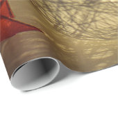 Goldweihnachtssäcke, String-Lichter, Red Bow Holid Geschenkpapier (Rolleneckpunkt)