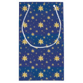 Goldweihnachtstage auf Blue Kleine Geschenktüte (Rückseite)