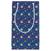 Goldweihnachtstage auf Blue Kleine Geschenktüte (Vorderseite)