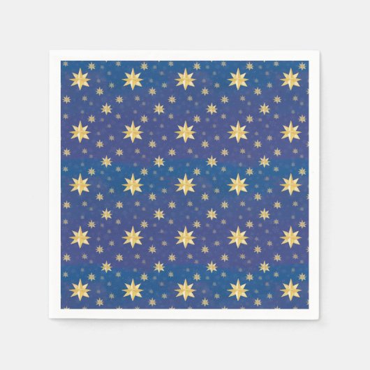 Goldweihnachtstage auf Blue Serviette (Vorderseite)