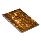 Goldweihnachtszeit: Abstrakter Hintergrund Notizblock (Rechte Seite)