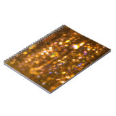 Goldweihnachtszeit: Abstrakter Hintergrund Notizblock (Linke Seite)