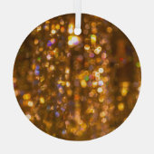 Goldweihnachtszeit: Abstrakter Hintergrund Ornament Aus Glas (Rückseite)