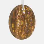 Goldweihnachtszeit: Abstrakter Hintergrund Ornament Aus Glas (Vorderseite Rechts)