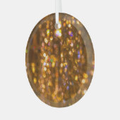 Goldweihnachtszeit: Abstrakter Hintergrund Ornament Aus Glas (Vorderseite links)