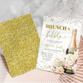 Goldweinbrunch und Bubbly-Brautparty Einladung