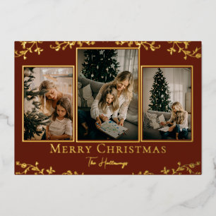 Goldweine 3 Foto Foliday Card Folien Feiertagskarte