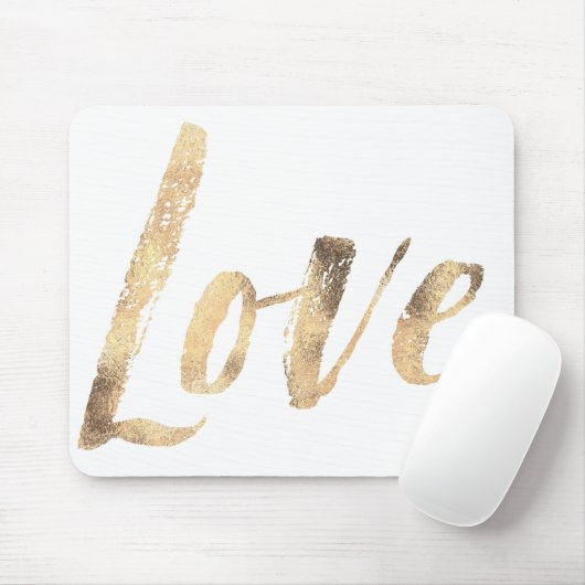 Goldweiß-Liebe Mousepad (Mit Mouse)