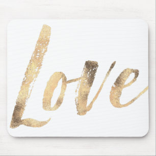 Goldweiß-Liebe Mousepad