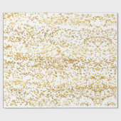 GoldweißConfetti Geschenkpapier (Flach)