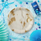 Goldweiße Hülle Pappteller (Party)