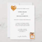 Goldweiße Karamelllippe Süße Liebe Hochzeit Einladung (Vorderseite)