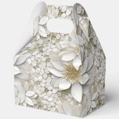 Goldweiße Lotus-Blume Geschenkschachtel (Vorderseite)