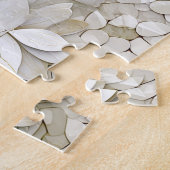 Goldweiße Lotus-Blume Puzzle (Seite)