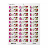 Goldweiße Streifen Fett Glam Brautparty (Vorne)