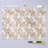 Goldweiße tropische Blätter Seidenpapier (Handwerk)