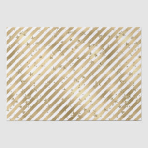 Goldweiße US Flagge Seidenpapier