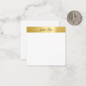 Goldweiße Vorlage Kalligrafierter Skriptname (Vorderseite/Rückseite Beispiel)