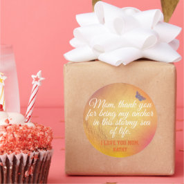 Goldweiße Zitate Niedlich Einzigartiger Tag der Ne Runder Aufkleber